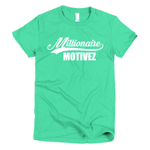 Millionaire Motivez Logo Sport Short sleeve women's t-shirt