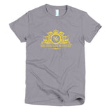 Millionaire Motivez Luxury Yellow Print Short sleeve women's t-shirt