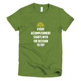 Every Accomplishment Short sleeve women's t-shirt