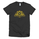 Millionaire Motivez Luxury Yellow Print Short sleeve women's t-shirt