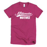 Millionaire Motivez Logo Sport Short sleeve women's t-shirt